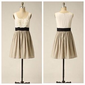Anthropologie Burlapp Boutonniere Dress Size M